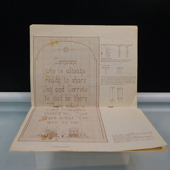 Neighbors By Harriette Tew Counted Cross Stitch Patterns Vintage 1985 Leaflet - Picture 5 of 6